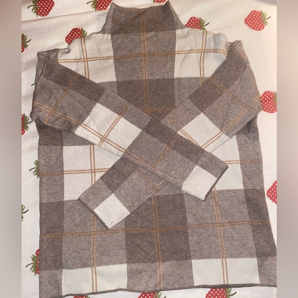 Rachel Zoe Plaid Turtleneck